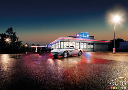 BMW 507 owned by Elvis Presley on display in Pebble Beach