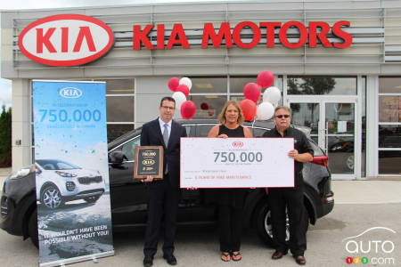 Kia sells 750,000th car in Canada