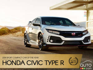 Honda Civic Type R, Auto123.com’s 2018 Sport Compact Car of the Year