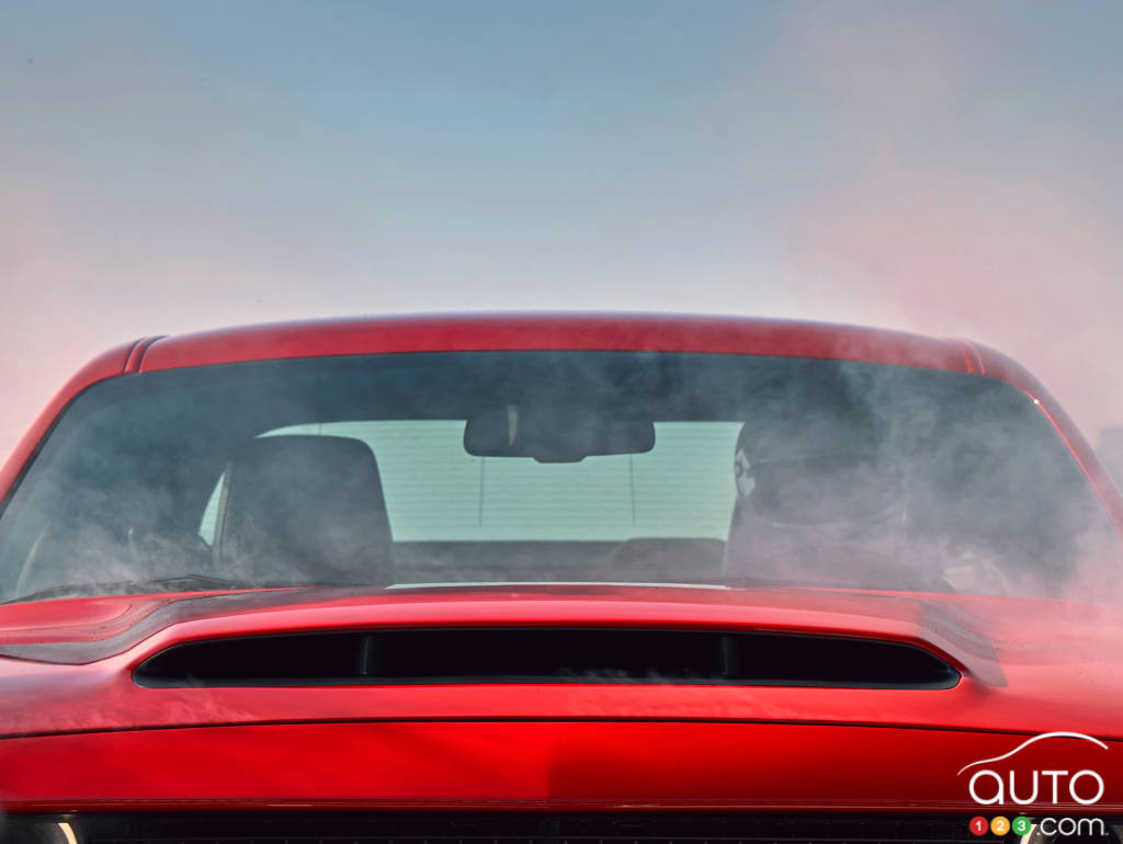 La prise d'air de capot Air Grabber de la Dodge Challenger SRT Demon 2018