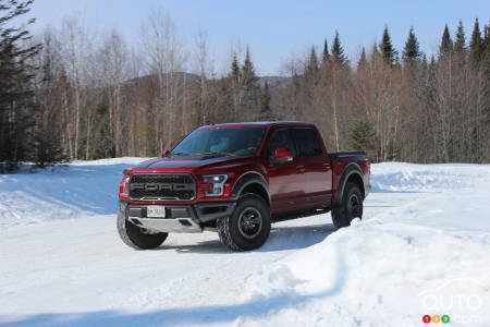 2017 Ford F-150 Raptor tackling winter like a grizzly