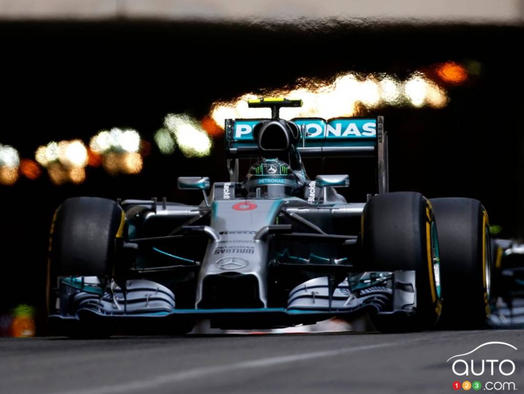 Les voitures de l'écurie Mercedes de Formule 1