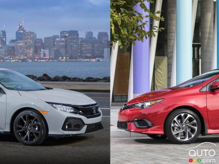 Honda Civic à hayon 2017 vs Toyota Corolla iM 2017 : quoi acheter?