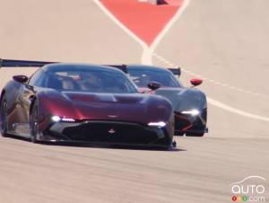 Les propriétaires d’Aston Martin Vulcan s’éclatent sur le circuit d’Austin au Texas