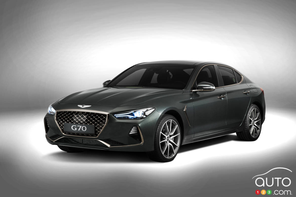 The New Genesis G70 Unveiled In Seoul Car News Auto123
