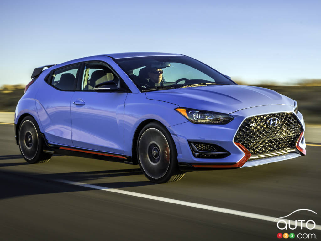The new 2019 Hyundai Veloster N with 275 horsepower