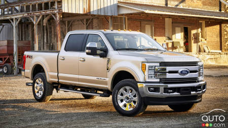 Ford Canada rappelle 4316 camionnettes Super Duty 2019