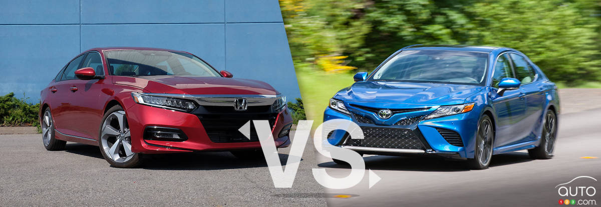 Comparaison : Honda Accord 2019 vs Toyota Camry 2019