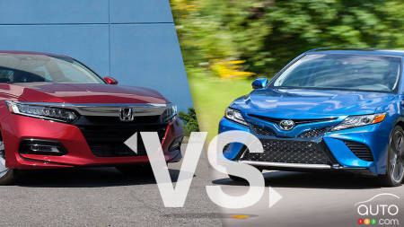 Comparaison : Honda Accord 2019 vs Toyota Camry 2019