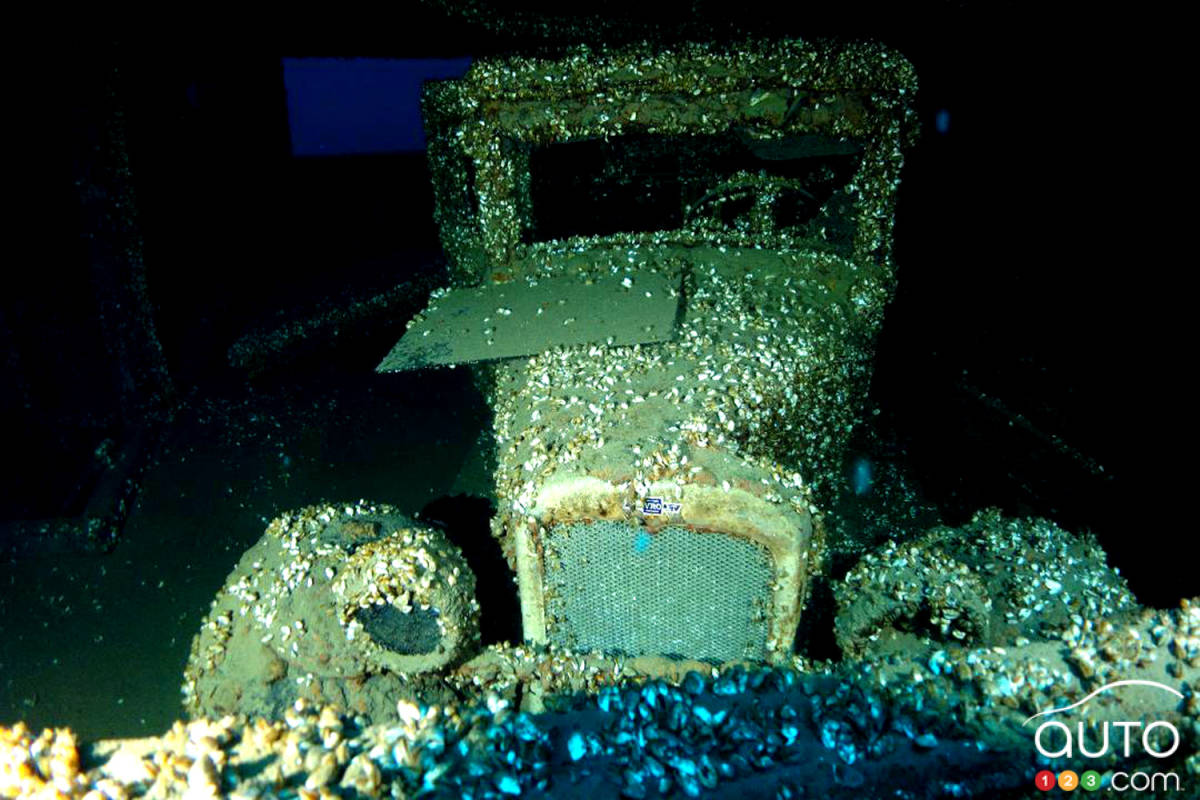 Une Chevrolet 1927 trouvée dans l’épave d’un bateau