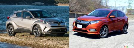 Comparaison : Honda HR-V 2019 vs Toyota C-HR 2019