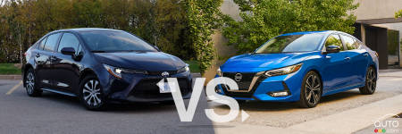 Comparaison : Nissan Sentra 2020 vs Toyota Corolla 2020