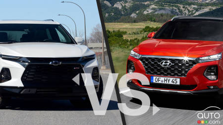 Comparaison : Chevrolet Blazer 2020 vs Hyundai Santa Fe 2020