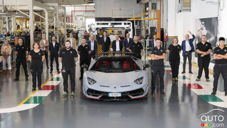 Lamborghini produit sa 10 000e Aventador