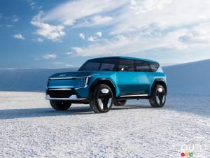 Los Angeles 2021 : Le Kia Concept EV9 montre son imposant visage