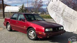 Il achète cette Pontiac 6000 1990 14 ans après avoir laissé une note au propriétaire