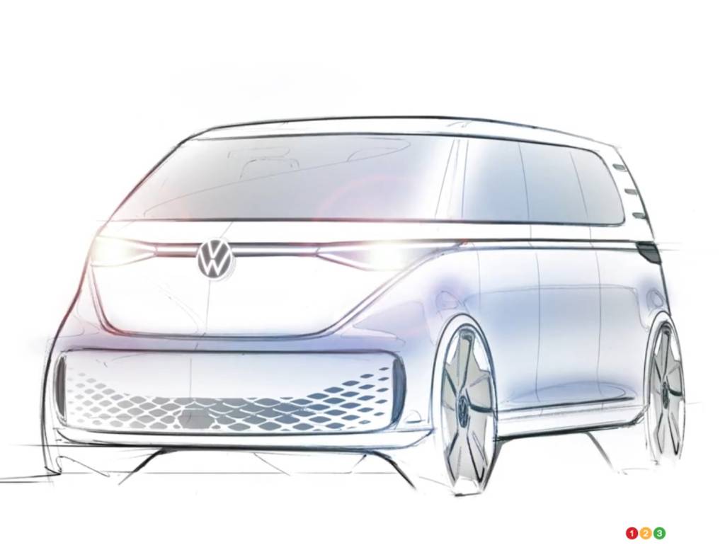 Sketch of the Volkswagen ID.Buzz