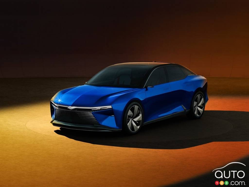 Chevrolet FNR-XE electric sedan concept