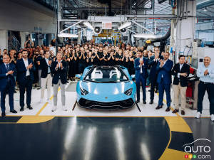Lamborghini produit sa dernière Aventador