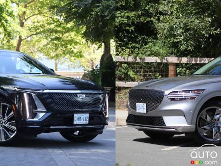 Comparison: 2024 Cadillac Lyriq vs 2024 Genesis Electrified GV70