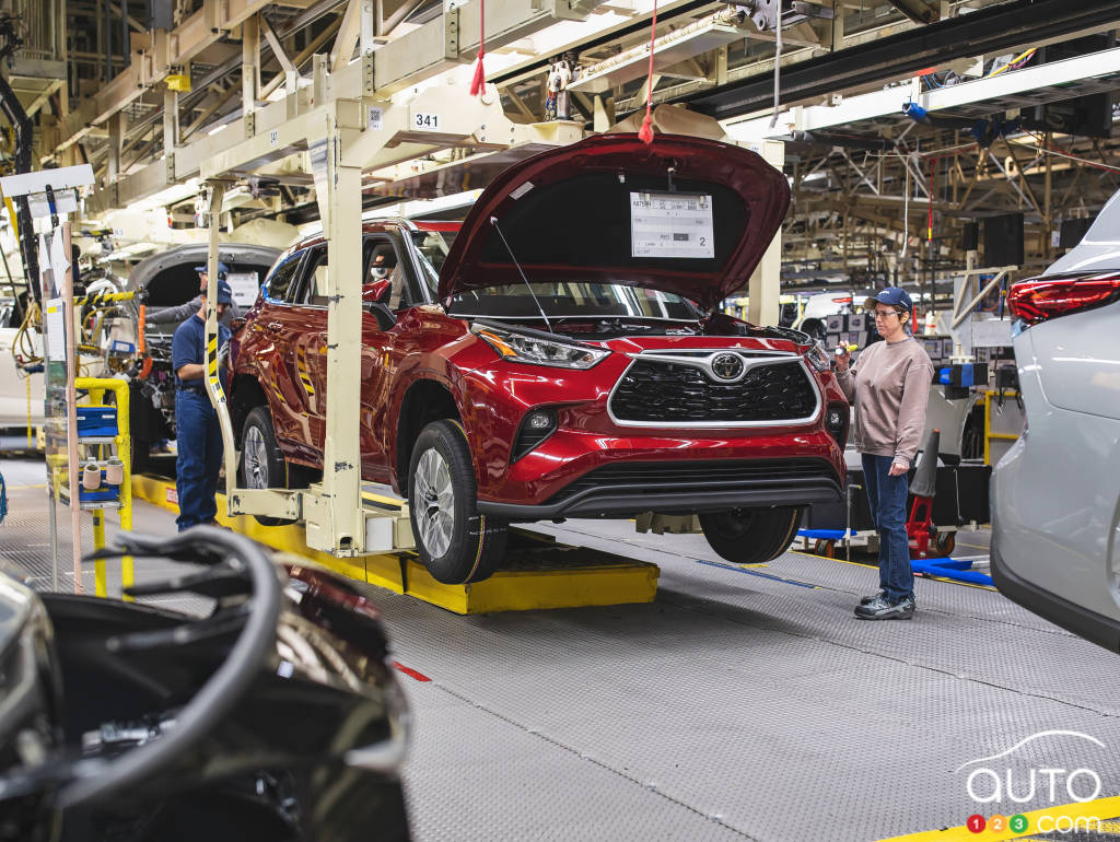 Inside the Toyota plant in Princeton, Indiana
