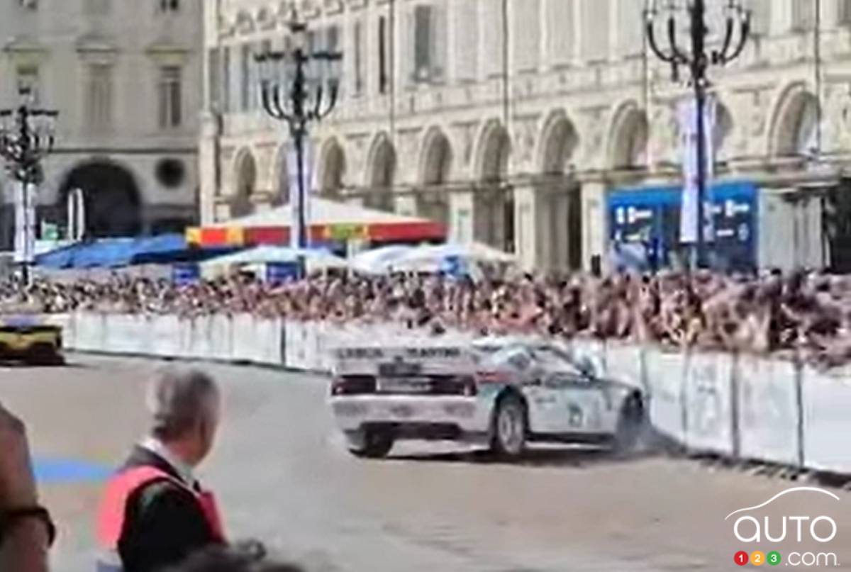 Man Drives Lancia Rally Car Into Crowd During Turin Motor Show