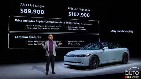CES 2025: Sony-Honda Afeela 1 Coming in 2026, Priced Starting at $89,900 USD