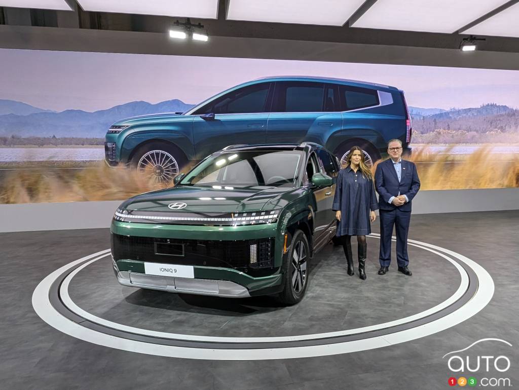 The 2026 Hyundai Ioniq 9, at the Montreal Auto Show