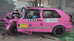 A 1989 Volkswagen Golf Was Subjected to a 2025 Crash Test – It Wasn’t Pretty