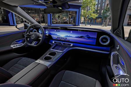 Voici l’habitacle de la nouvelle Classe C électrique 2027 de Mercedes