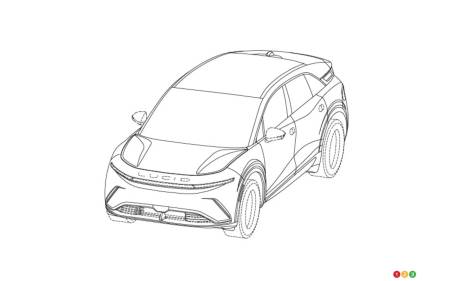 Lucid brevète le design du Cosmos, futur rival des Model Y et Rivian R2