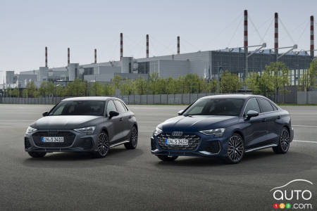 Audi S3 2025, en format à hayon (Sportback) et berline
