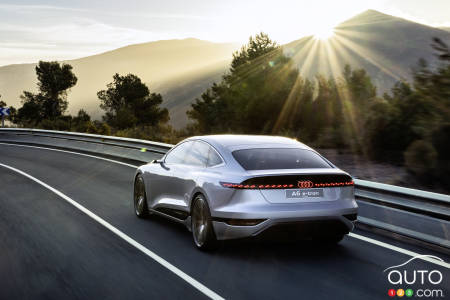 Audi A6 e-tron concept, three-quarters rear