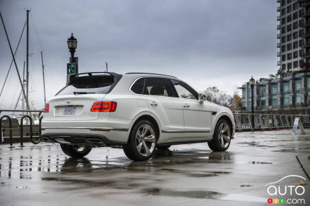 Bentley Bentayga, en blanc