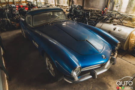 The 1957 BMW 507, from above