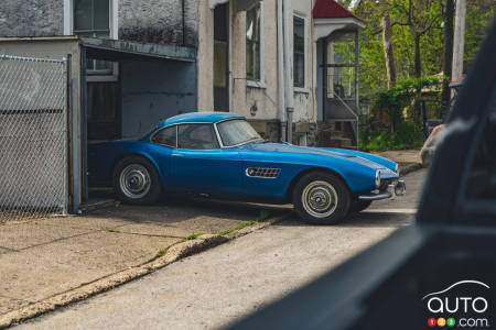 La BMW 507 1957, profil