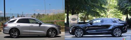 Cadillac Lyriq 2024 et Genesis Electrified GV70 2023/2024 en essai