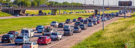 Traffic near Houston, Texas