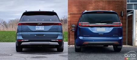 Kia Carnival / Chrysler Pacifica Hybrid, rear