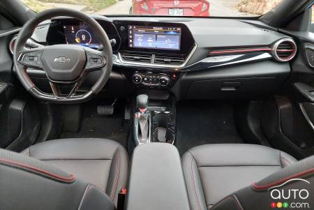 L'habitacle du Chevrolet Trax
