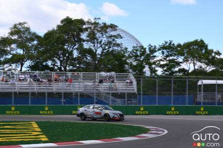 La course Coupe Nissan Sentra de samedi, au Circuit Gilles-Villeneuve