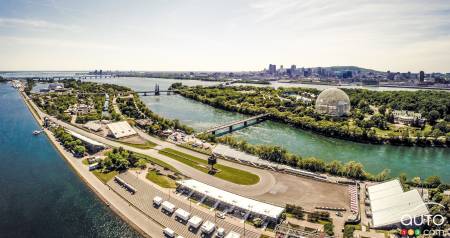 The Gilles-Villeneuve circuit in Montreal