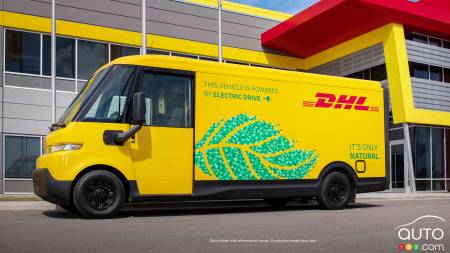 Un camion Brightdrop Zevo 600 pour DHL