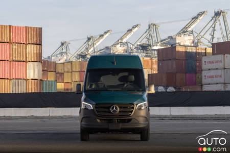 The 2024 Mercedes-Benz eSprinter with the high roof