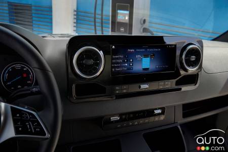 Interior of 2024 Mercedes-Benz e-Sprinter
