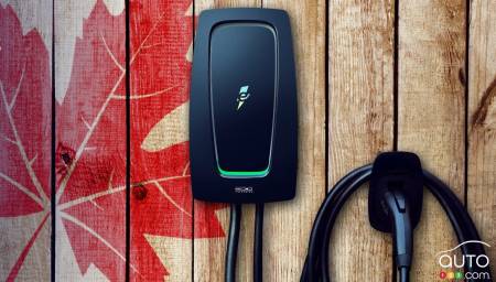 Une borne d'Electrify Canada