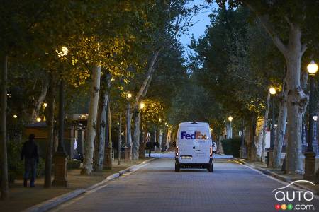 FedEx delivery vehicle