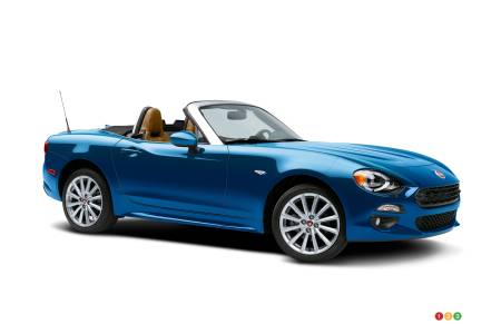 The Fiat 124 Spider, first shown at the Los Angeles Auto Show, 2015