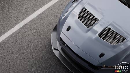 2025 Ford Mustang GTD, hood