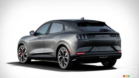 Ford Mustang Mach-E, three-quarters rear
